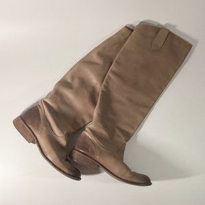 Nordstrom BP | Calf Length Leather Boots | Brown